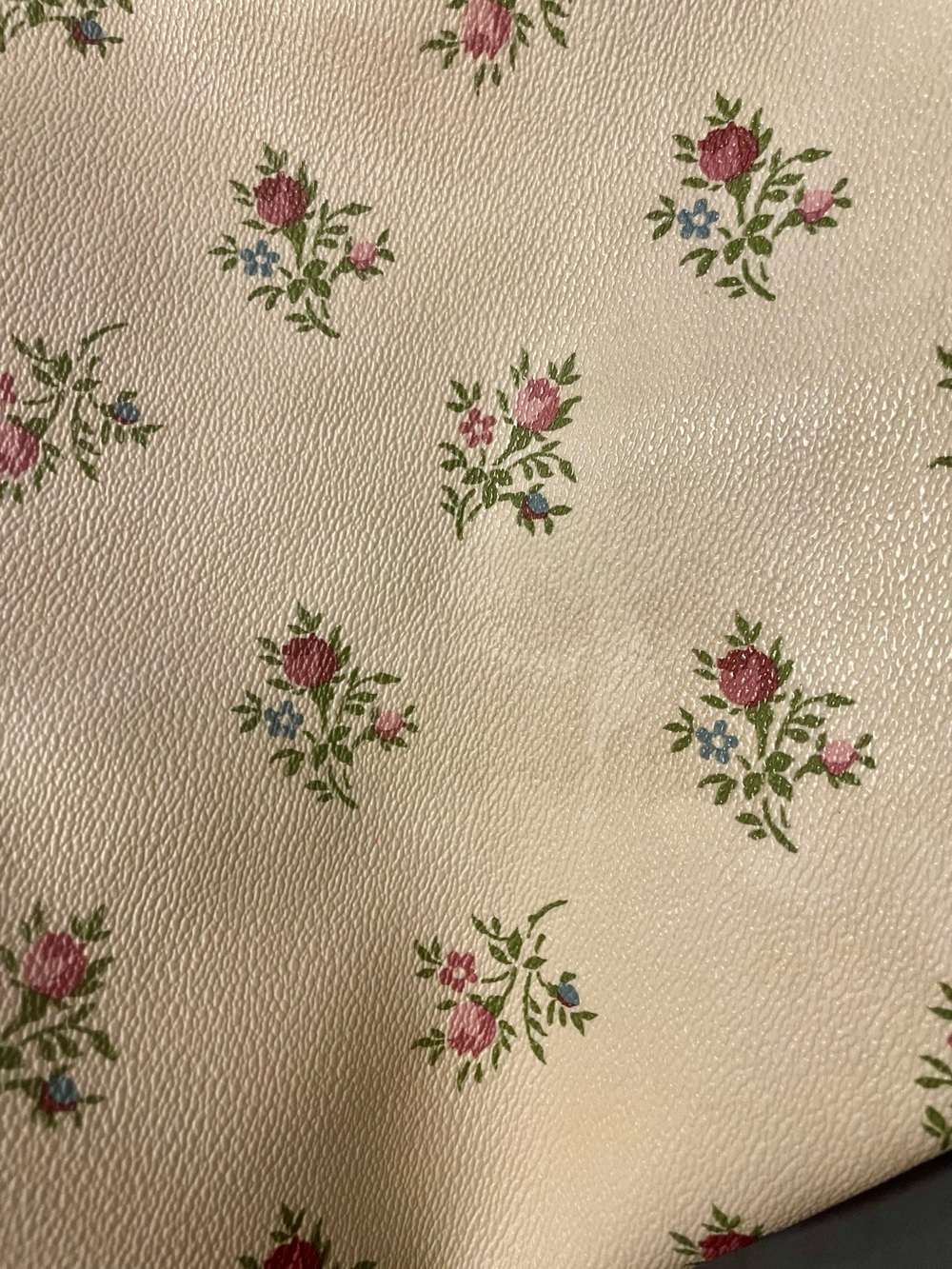 Coach Tote Bag in Cream with Pink Floral Print - Picture 10 of 16